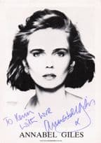 Annabel Giles Razzmatazz Ultravox Wife Wright Stuff Hand Signed Photo