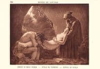 Anne Louis Girodet Burial Of Atala Antique Museum De Louvres Painting Postcard