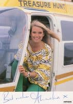 Anneka Rice Treasure Hunt TV Show Official Hand Signed Cast Card Photo