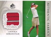 Annika Sorenstam Authentic Fabrics 2004 Upper Deck Real Golf Shirt Card
