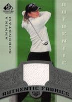 Annika Sorrenstam Authentic Fabrics 2005 SP Golf Upper Deck Worn Shirt Card