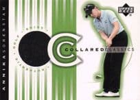 Annika Sorrenstam Collared Classics Golf Shirt Relic Upper Deck 2003 Card