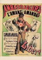 Anonyme Ambassadeurs L'Amant D'Amanda Libert French Theatre Postcard