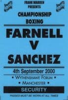 Anthony Farnell vs Juan Sanchez Boxing 2000 Manchester Press Pass