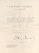 Anthony Kimmins OBE Film Director London Antique Hand Signed Letter