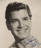 Anthony Steel Christopher Columbus Anita Ekberg Small Antique Hand Signed Photo