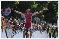 Anthony Turgis French Cyclist Race Victory 12x8 Hand Signed Photo