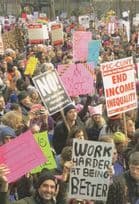 Anti Donald Trump USA Rally Income Inequality March Rally Postcard