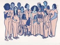 Anti Racism Equality Disabled Human Rights Art Political Postcard