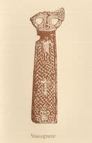 Antique 9th Century Cross Stonegrave Minster Ryedale Yorkshire Postcard