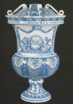 Antique Baluster Shaped Vase WRMW Avon National Trust Postcard