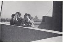 Antique Binoculars On Chinese Shanghai Rooftop Photo Postcard