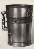 Antique Brass Gallon Measure Of Queen Elisabeth 1601 Postcard