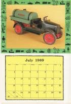 Antique Buddy L Toy Tanker Model Car Truck Calendar Postcard