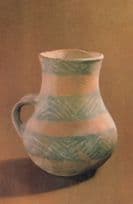 Antique Chinese One Eared Pottery Jar Neolithic Balikun Postcard