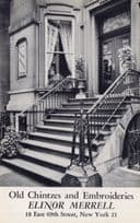 Antique Furniture and Fabrics Elinor Merrell 18 East 69th Street USA PB Postcard