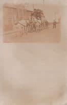 Antique Horse & Cart Coach Trip & Conductor RPC Postcard