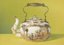 Antique Medieval 1700s Chinese Swiss Switzerland Kettle Postcard