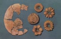 Antique Noun Native Baked Cake Tang Dynasty Chinese China Postcard