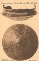 Antique Prehistoric Earthenware Plate German Hannover Museum Old Postcard