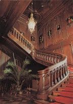 Antique Spectacular Staircase Keszthely Kastely Germany Postcard