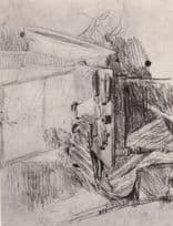 Antoine Watteau Engraver Seated At A Table Painting RPC Postcard