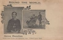Anton Haslian Champion Austria Record Breaking Walker Old Postcard