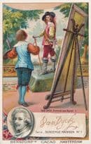 Antonie Van Dyck Flemish Painter Printed Signed Bendorps Postcard Old Trade Card