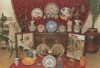 Antonio Castaner Spanish Antique Shop Advertising Postcard