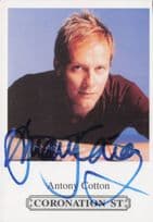 Antony Cotton Coronation Street Hand Signed Cast Card Photo (1)