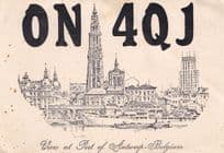 Antwerp Belgium to Maldive Islands 1960 QXL Radio Postcard