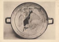 Aphrodite Riding On A Goose Greek Old Wine Cup Rhodes Postcard