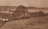 Appledore From Instow Church Stunning Antique Postcard