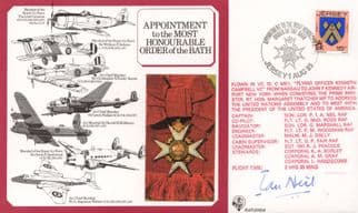 Appointment To The Most Honourable Order Of The Bath Sqn Ldr PIA Neil RAF Hand Signed FDC