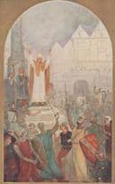 Archbishop Baldwin Preaching Crusade Chester Old Pageant Postcard