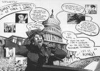 Arethra Franklin President Barrack Obama Black Power Song Postcard