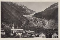 Argentieres L'Aguille Du Chardonnet Glacier Antique French Postcard