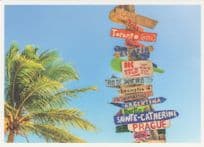 Argentina Toronto Vienna Brighton Berlin Prague Comic Signpost Postcard