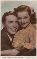 Arline Judge & John Howard Child Film Star RPC Old Postcard