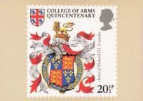 Arms Of King Richard III Shield Heraldry Royal Mail Painting Postcard