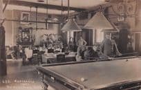 Army Billiard Table Sergeants Mess Netley Hants Military RPC Postcard