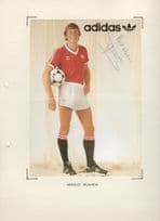 Arnold Muhren Manchester United Mounted Hand Signed Large Picture