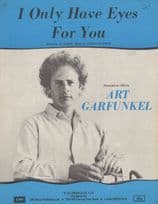 Art Garfunkel I Only Have Eyes For You Rare Blue Cover UK Sheet Music