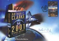 Arthur C Clarke 2001 A Space Odyssey Hand Signed Large FDC