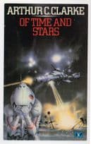 Arthur C Clarke Of Time & Stars 1984 Science Fiction Book Postcard