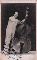 Arthur Calkin of Harry Roy Jazz Band Antique Hand Signed Postcard