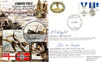 Arthur Clayton John Hayes WW2 MULTI Rare SS Zaafaran Ship Hand Signed FDC