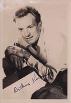 Arthur Kennedy Historic Film Actor Large Hand Signed Photo