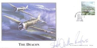 Arthur Rogers 245 & 91 Typhoon Squadron Leader WW2 D-Day Hand Signed FDC