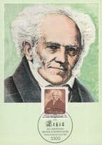 Arthur Schopenhauer German Philosopher Astronomer FDC Postcard